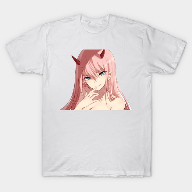 Darling in the FRANXX zerotwo T-Shirt by hentaifanatic